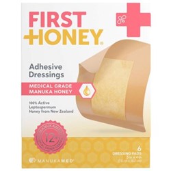 First Honey® Adhesive Dressings (6 x 7.6cm x 10.2cm)