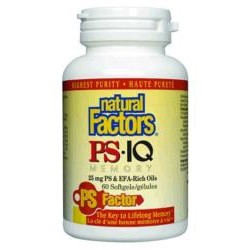 PS IQ Memory 25 mg phosphatidylserine & 350 mg Omega-3-6 60 softgel capsules