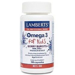 Omega 3 for Kids 100 capsules 'Berry Bursts' flavour