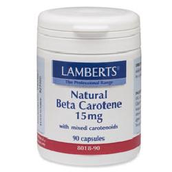 Beta Carotene (Natural)<br>with mixed carotenoids 15mg<br>90 capsules<br>