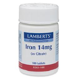 Iron 14mg (as Citrate)<br>100 tablets<br>