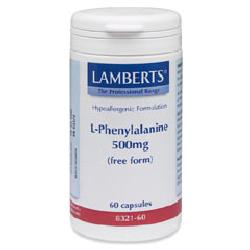 L-Phenylalanine 500mg<br>60 capsules<br>