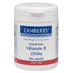 Vitamin E 250iu (168mg)<br>100 capsules<br>
