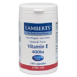 Vitamin E (Natural) 400iu<br>60 Vegicapsules<br>Gelatin Free