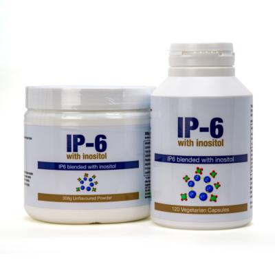 IP-6 with Inositol in Capsules (120 caps) or  IP6 with Inositol unflavoured Powder (308g)