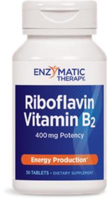 Riboflavin Vitamin B2 400mg 30 tablets