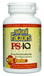 PS IQ Memory 25 mg phosphatidylserine & 350 mg Omega-3-6 60 softgel capsules