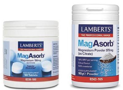 MagAsorb 60 or 180 tablets or powder