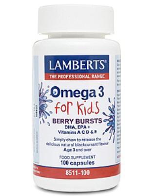 Omega 3 for Kids 100 capsules 'Berry Bursts' flavour